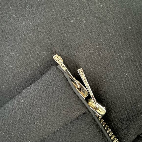 Moncler Eridan Giubbotto Jacket Size 4 Fur collar Kalgan lamb Black EUC Auth. XL - Picture 15 of 15